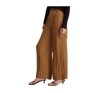 Madewell The Harlow Wide-Leg Cargo Pants Drapery Women's Size 00 Spiced Olive